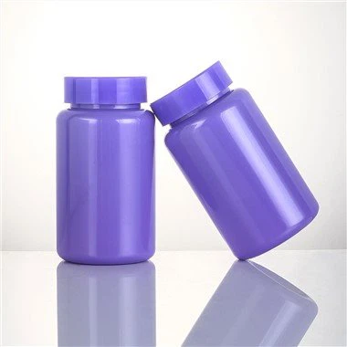 PET paarse capsule pil verpakking plastic fles
